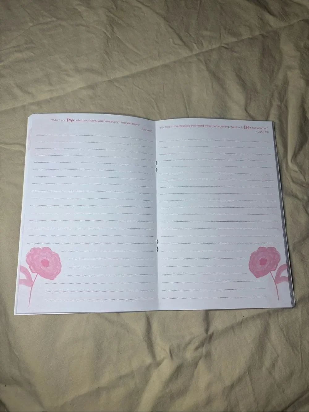 New Inspirational Floral Journal - Pink, Teal & Orange Cover Spiritual Religious